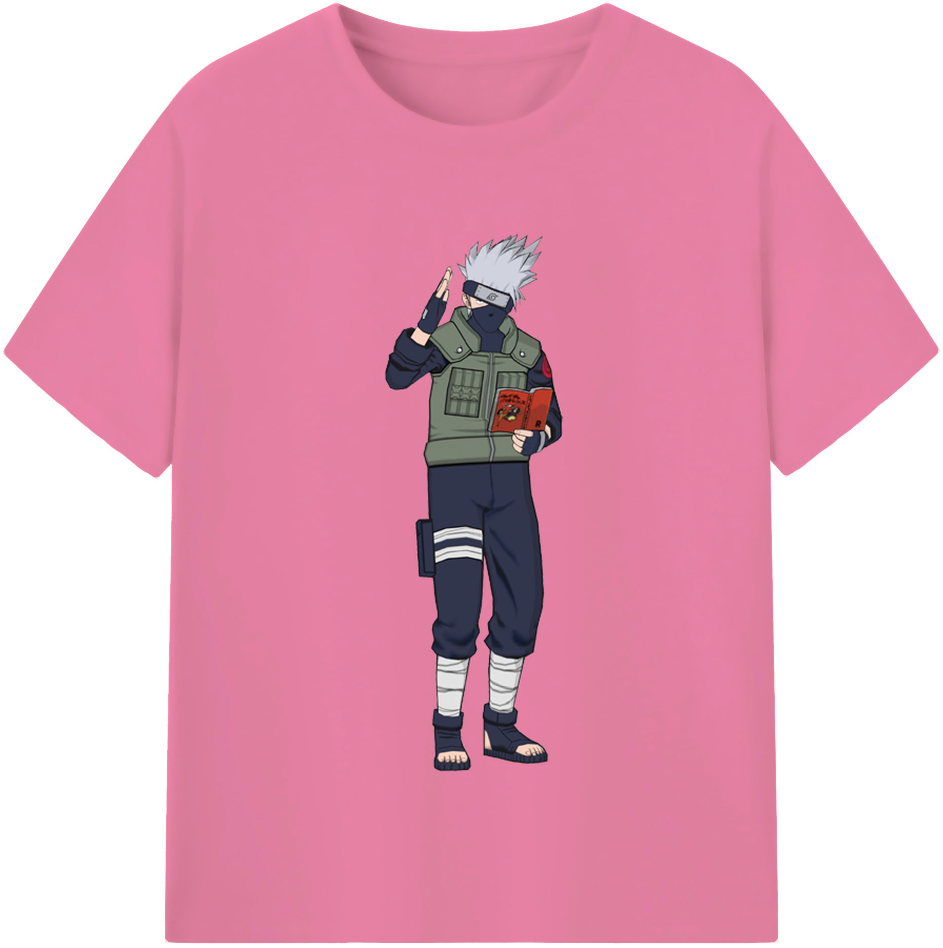 （画像用） NARUTO -ナルト- はたけ カカシ Hatake Kakashi 綿100％半袖Tシャツ（フロントプリント）